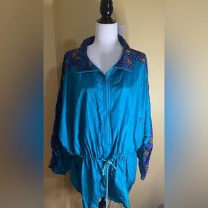 80’s inspired track suit jacket Large (detailed measurements )